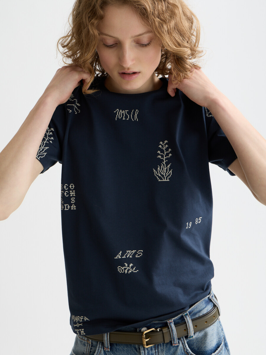 t-shirt stampata vestibilità regolare