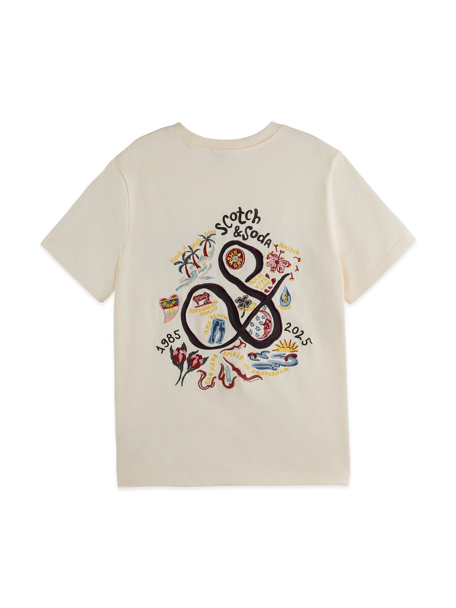 maglietta regular fit con grafica lavata per il 40° anniversario